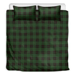 Green Black And Red Tartan Pattern Print Duvet Cover Bedding Set