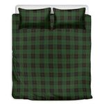 Green Black And Red Tartan Pattern Print Duvet Cover Bedding Set