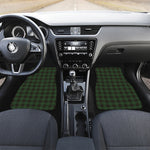 Green Black And Red Tartan Pattern Print Front and Back Car Floor Mats