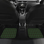 Green Black And Red Tartan Pattern Print Front and Back Car Floor Mats