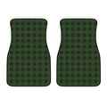 Green Black And Red Tartan Pattern Print Front Car Floor Mats