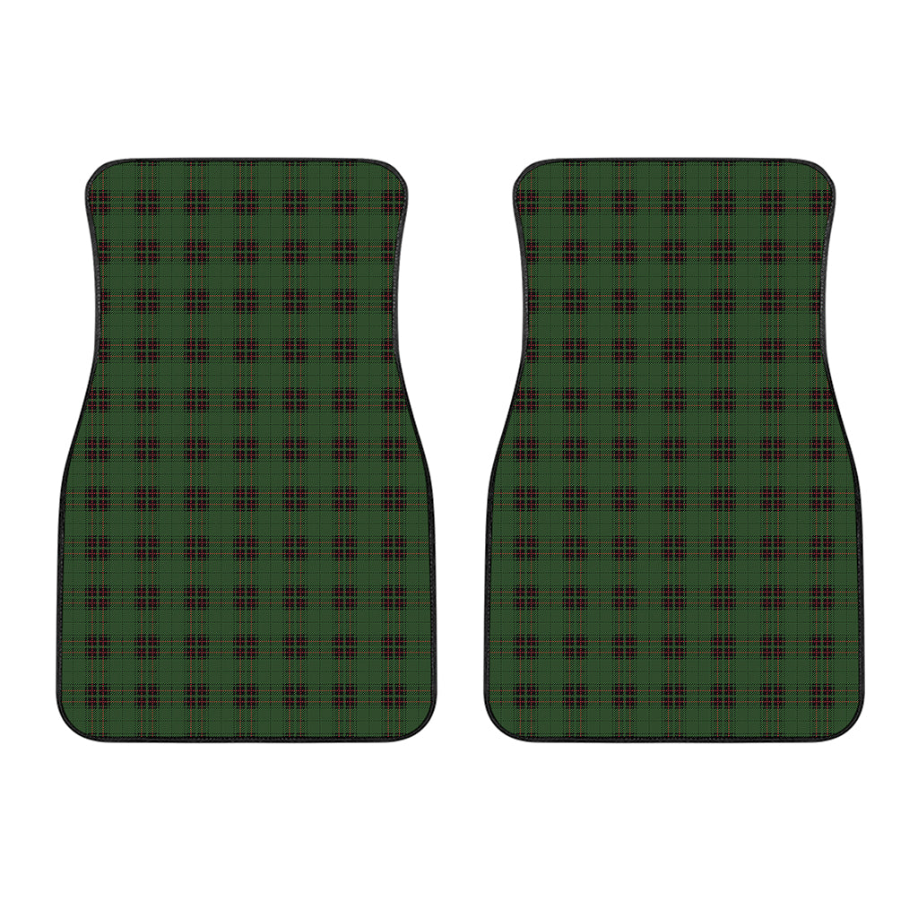 Green Black And Red Tartan Pattern Print Front Car Floor Mats