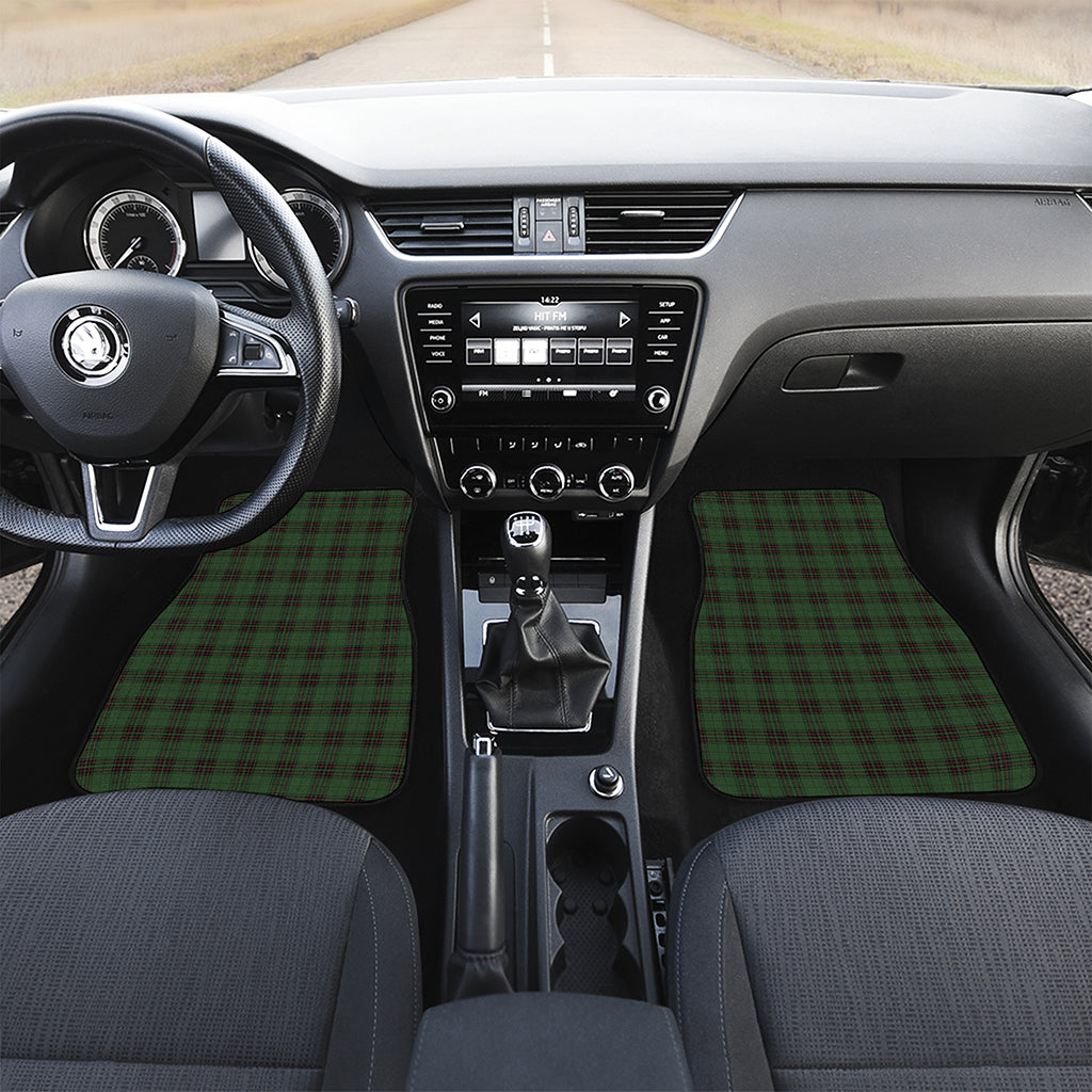 Green Black And Red Tartan Pattern Print Front Car Floor Mats
