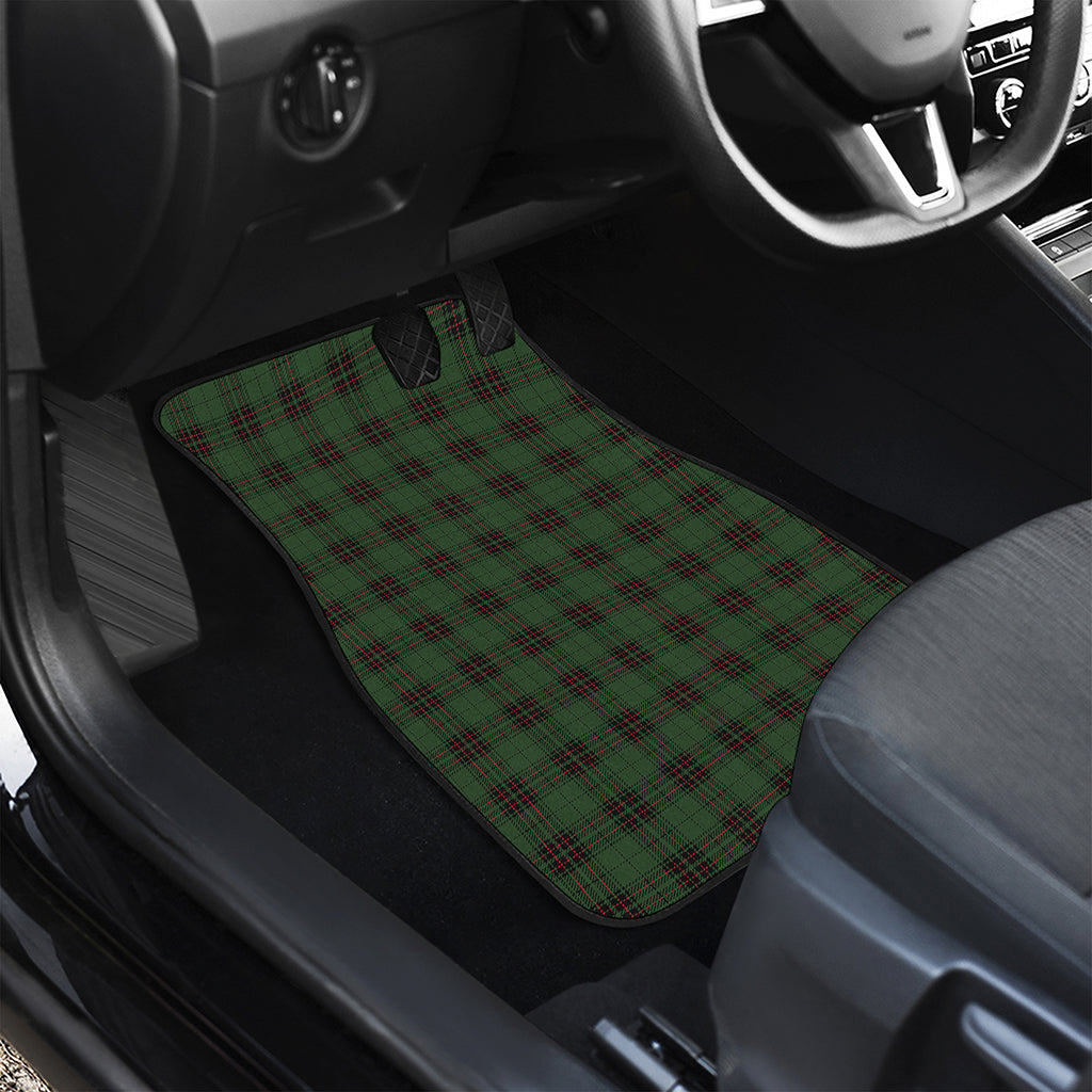 Green Black And Red Tartan Pattern Print Front Car Floor Mats
