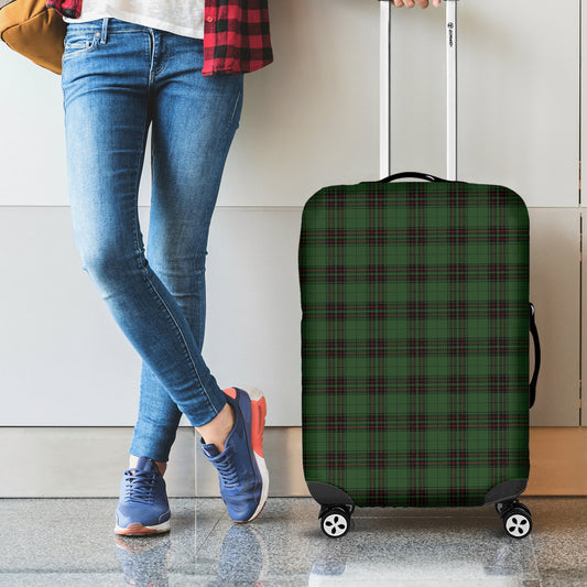 Green Black And Red Tartan Pattern Print Luggage Cover