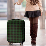 Green Black And Red Tartan Pattern Print Luggage Cover