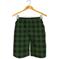 Green Black And Red Tartan Pattern Print Men's Shorts