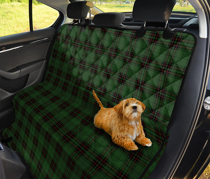 Green Black And Red Tartan Pattern Print Pet Car Back Seat Cover