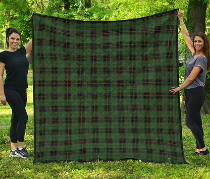 Green Black And Red Tartan Pattern Print Quilt