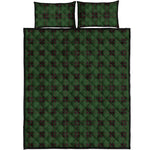 Green Black And Red Tartan Pattern Print Quilt Bed Set