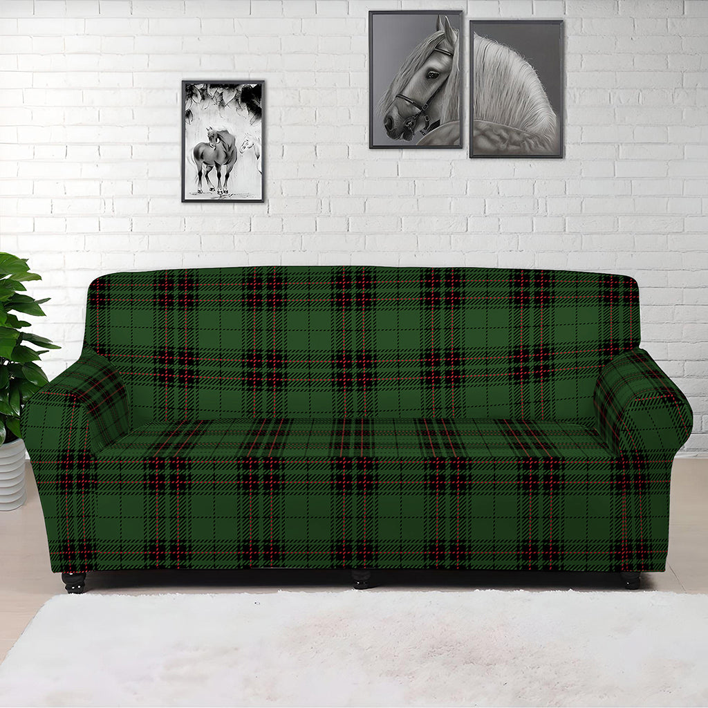 Green Black And Red Tartan Pattern Print Sofa Cover