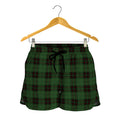 Green Black And Red Tartan Pattern Print Women's Shorts