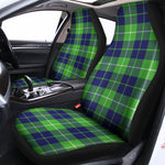 Green Blue And White Tartan Print Universal Fit Car Seat Covers