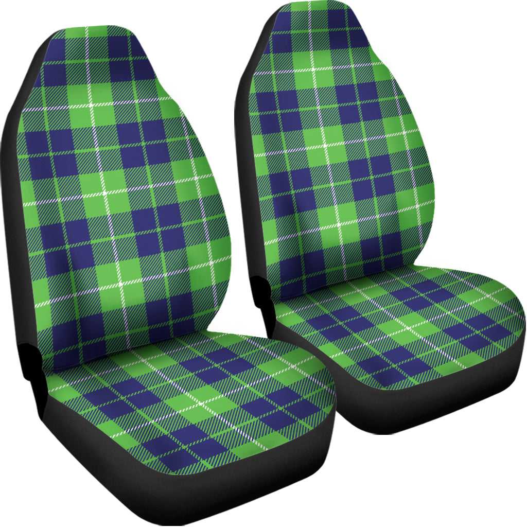 Green Blue And White Tartan Print Universal Fit Car Seat Covers