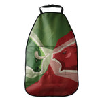 Green Bull And Red Bear Stock Print Car Seat Organizers