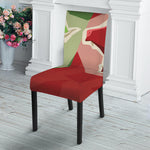 Green Bull And Red Bear Stock Print Dining Chair Slipcover
