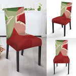 Green Bull And Red Bear Stock Print Dining Chair Slipcover