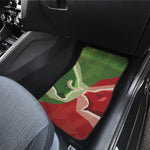 Green Bull And Red Bear Stock Print Front Car Floor Mats