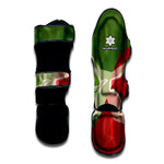 Green Bull And Red Bear Stock Print Muay Thai Shin Guard