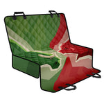 Green Bull And Red Bear Stock Print Pet Car Back Seat Cover