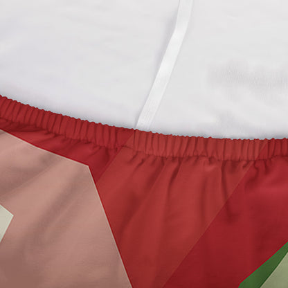 Green Bull And Red Bear Stock Print Sofa Cover
