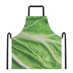 Green Cabbage Leaf Print Apron