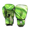 Green Cabbage Leaf Print Boxing Gloves