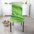 Green Cabbage Leaf Print Dining Chair Slipcover