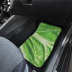Green Cabbage Leaf Print Front Car Floor Mats