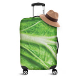 Green Cabbage Leaf Print Luggage Cover