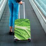 Green Cabbage Leaf Print Luggage Cover