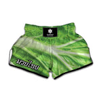 Green Cabbage Leaf Print Muay Thai Boxing Shorts