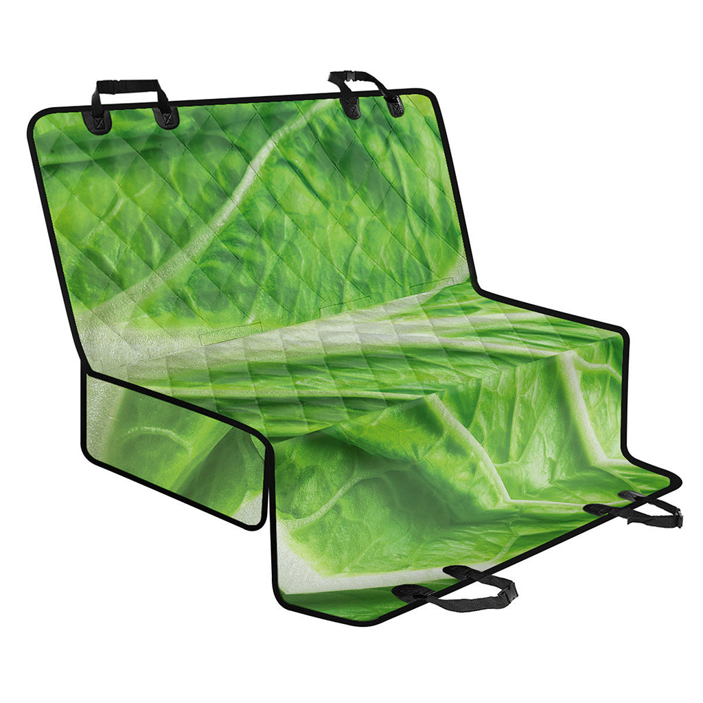 Green Cabbage Leaf Print Pet Car Back Seat Cover