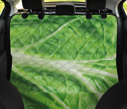 Green Cabbage Leaf Print Pet Car Back Seat Cover