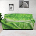 Green Cabbage Leaf Print Sofa Cover