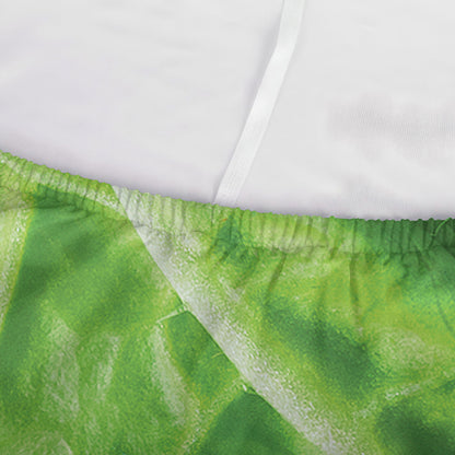Green Cabbage Leaf Print Sofa Cover