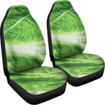 Green Cabbage Leaf Print Universal Fit Car Seat Covers