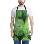 Green Cabbage Print Apron