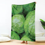 Green Cabbage Print Blanket