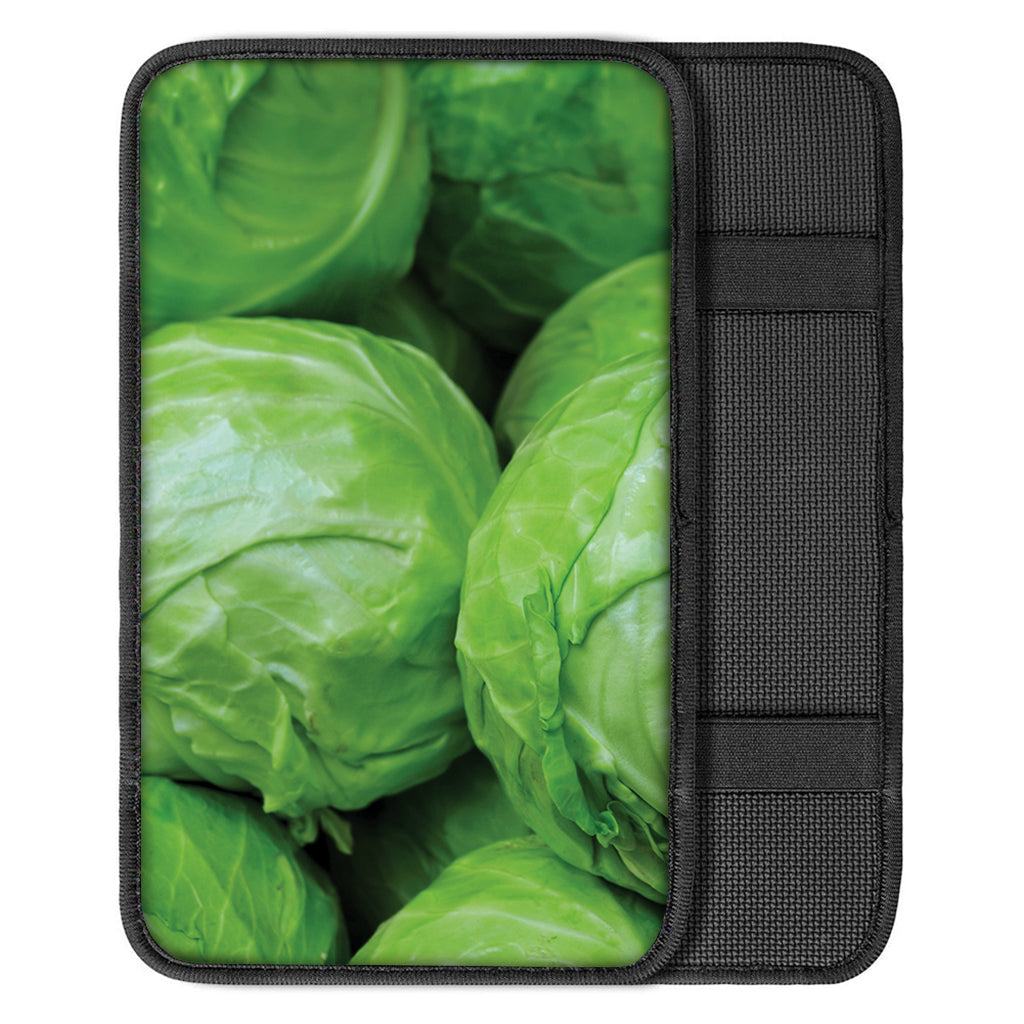 Green Cabbage Print Car Center Console Cover