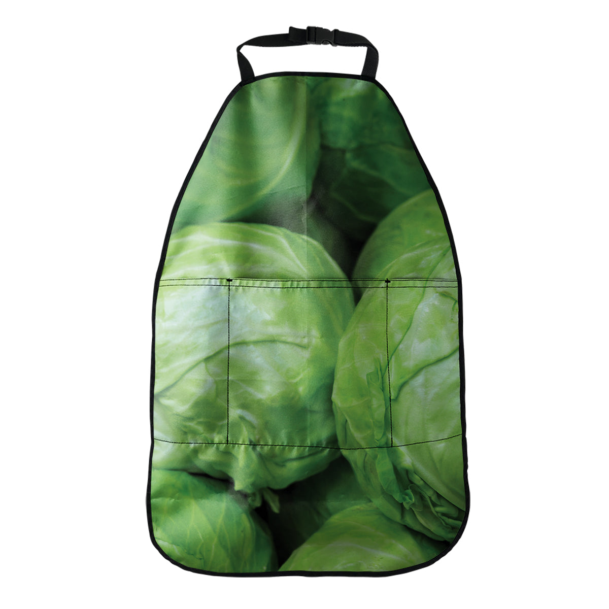 Green Cabbage Print Car Seat Organizers