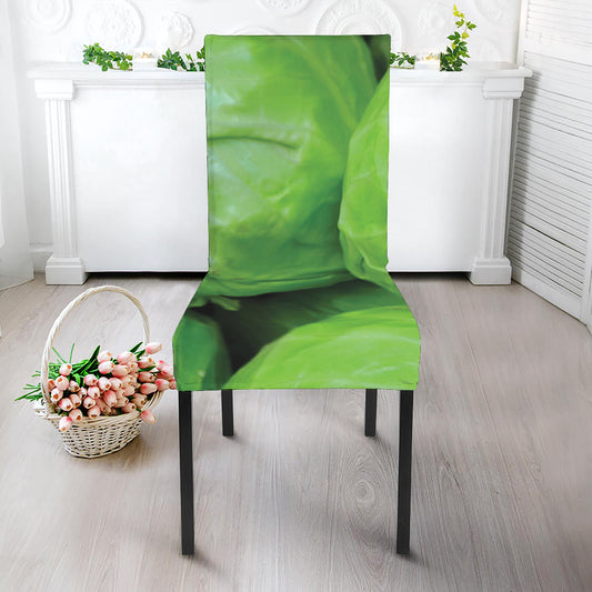 Green Cabbage Print Dining Chair Slipcover