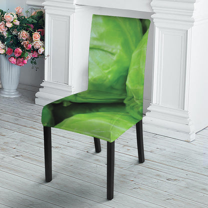 Green Cabbage Print Dining Chair Slipcover