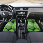 Green Cabbage Print Front and Back Car Floor Mats