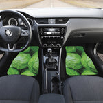 Green Cabbage Print Front Car Floor Mats