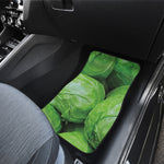 Green Cabbage Print Front Car Floor Mats