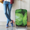 Green Cabbage Print Luggage Cover