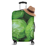 Green Cabbage Print Luggage Cover
