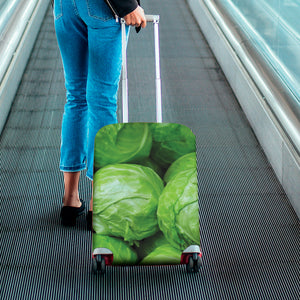Green Cabbage Print Luggage Cover
