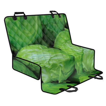 Green Cabbage Print Pet Car Back Seat Cover